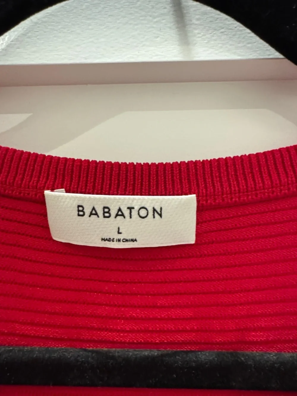 Aritzia Babaton Red Ribbed Knit Tank Top - Picture 2 of 5